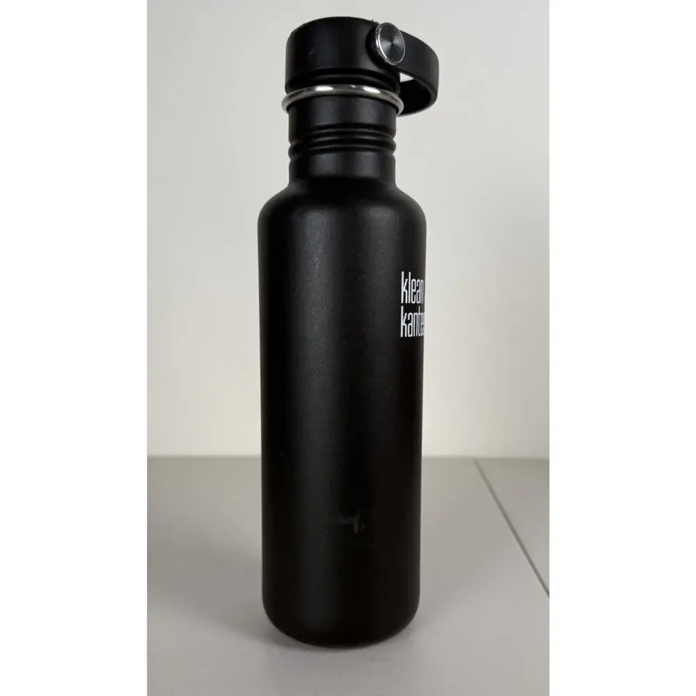 Klean Kanteen Black 27 Oz Water Bottle MISSING ORIGNAL LID